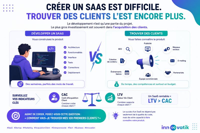 Créer un SaaS est difficile. Trouver des clients l'est encore plus